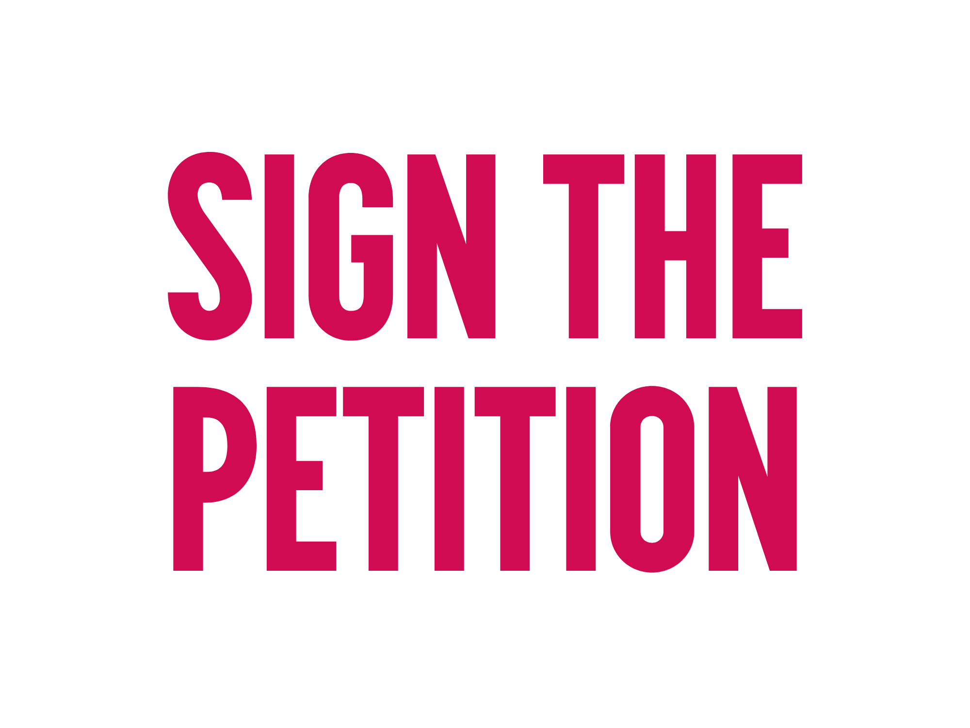 Sign the petition